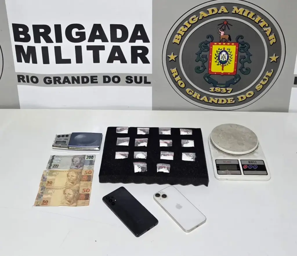 Brigada Militar prende homem por tráfico de drogas em Guaporé - Studio TV