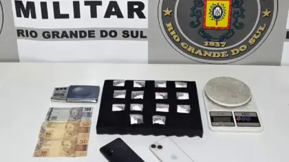 Brigada Militar prende homem por tráfico de drogas em Guaporé - Studio TV