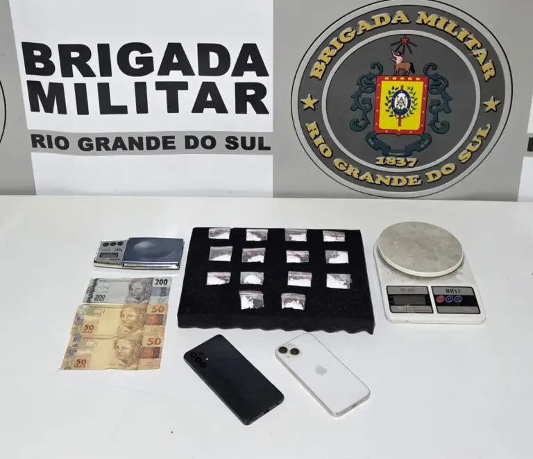 Brigada Militar prende homem por tráfico de drogas em Guaporé - Studio TV