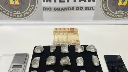 Brigada Militar prende homem por tráfico de drogas em Nova Prata - Studio TV