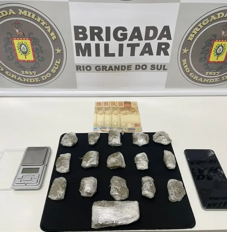 Brigada Militar prende homem por tráfico de drogas em Nova Prata - Studio TV