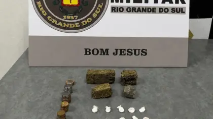 Brigada Militar prende suspeito com drogas fracionadas em Bom Jesus - Studio TV