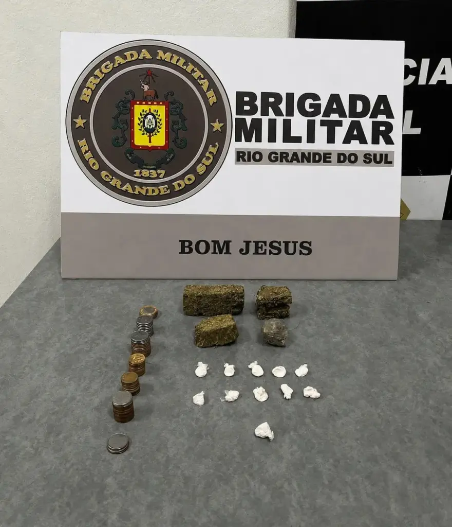 Brigada Militar prende suspeito com drogas fracionadas em Bom Jesus - Studio TV