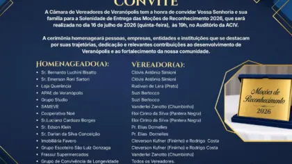 Câmara de Veranópolis entrega Moções de Reconhecimento nesta quinta-feira - Studio TV