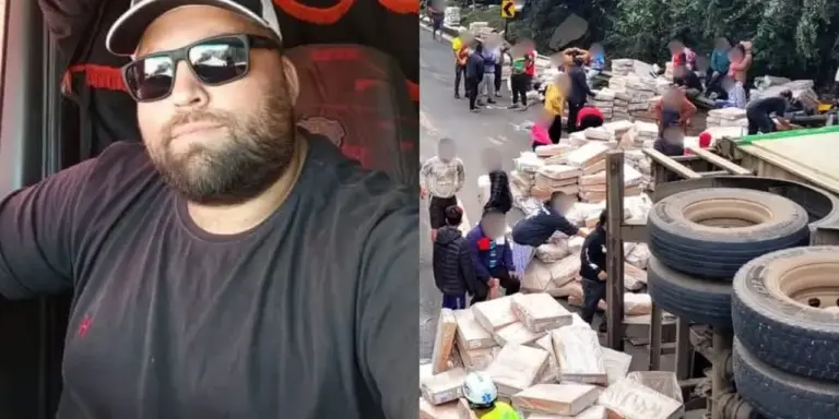 Caminhoneiro morre após tombamento; saque de carga gera revolta - Studio TV
