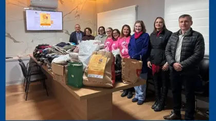 Campanha do Agasalho entrega quase 500 peças à Liga de Combate ao Câncer em Nova Prata - Studio TV