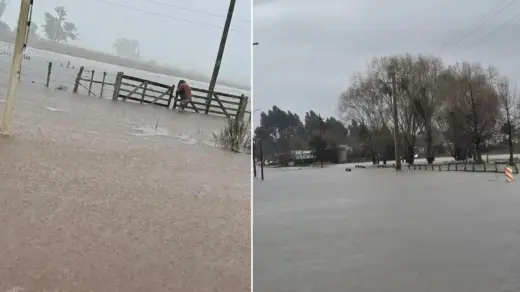 Chuva extrema provoca inundações em Cerro Largo e Rocha, no Uruguai - Studio TV