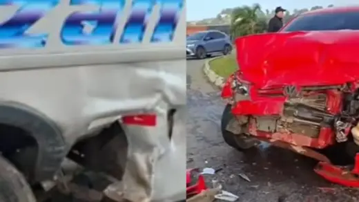 Colisão entre Gol e micro-ônibus deixa quatro feridos na RSC-453, em Caxias do Sul - Studio TV
