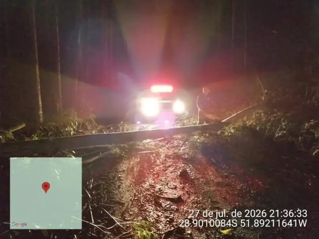 Cratera interdita rua e temporal acumula 200 milímetros em Guaporé - Studio TV