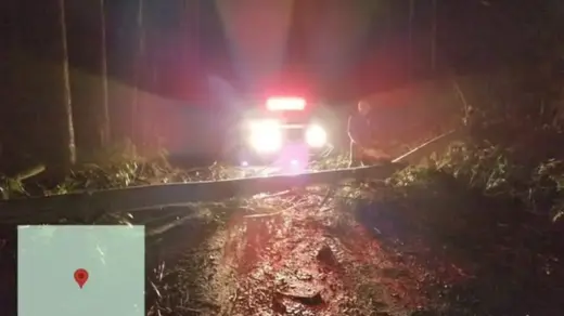 Cratera interdita rua e temporal acumula 200 milímetros em Guaporé - Studio TV