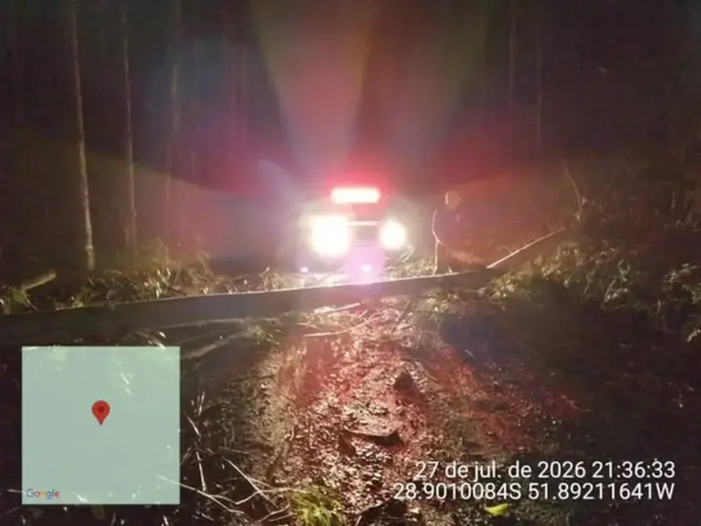 Cratera interdita rua e temporal acumula 200 milímetros em Guaporé - Studio TV