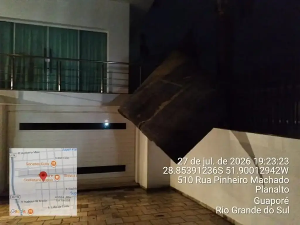 Cratera interdita rua e temporal acumula 200 milímetros em Guaporé - Studio TV