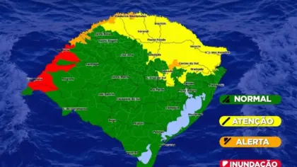 Defesa Civil alerta para níveis elevados em rios no Rio Grande do Sul - Studio TV