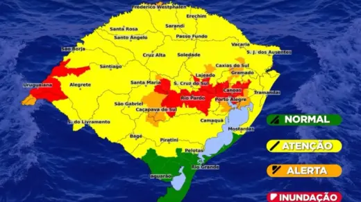 Defesa Civil alerta para risco de inundação em rios e regiões do Rio Grande do Sul - Studio TV