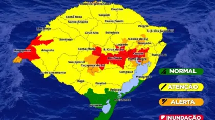 Defesa Civil atualiza prognóstico para risco de inundação em seis rios do Rio Grande do Sul - Studio TV