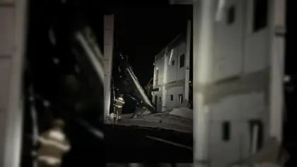 Desabamento parcial atinge prédio comercial no centro de Santa Rosa - Studio TV
