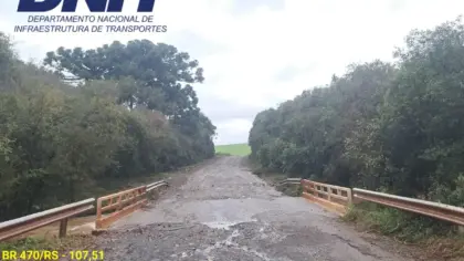 DNIT libera trânsito na BR-470 entre Lagoa Vermelha e André da Rocha - Studio TV
