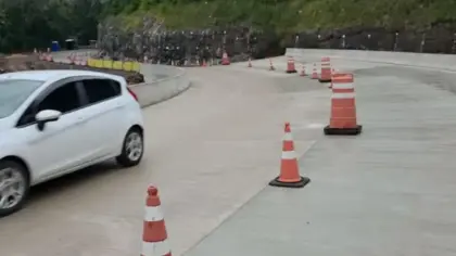 DNIT libera uma faixa do Viaduto A na BR-470/RS, na Serra das Antas - Studio TV