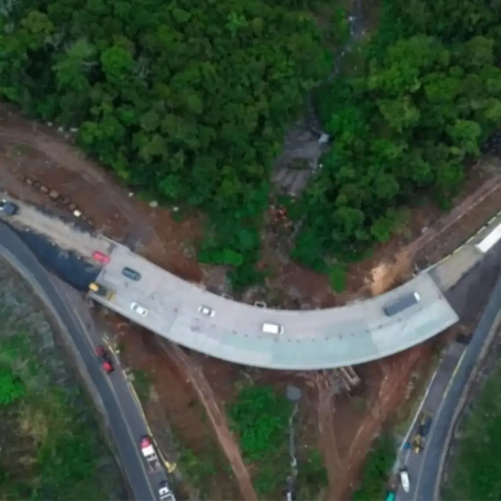 DNIT libera uma faixa do Viaduto A na BR-470/RS, na Serra das Antas - Studio TV