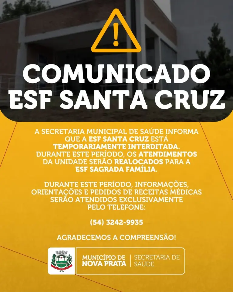 ESF Santa Cruz é interditada temporariamente em Nova Prata - Studio TV
