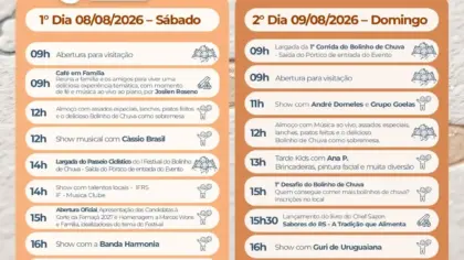Festival do Bolinho de Chuva terá dois dias de música, gastronomia e atrações em Veranópolis - Studio TV