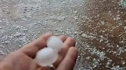 Tempestade severa provoca forte queda de granizo na fronteira entre Uruguai e Rio Grande do Sul - Studio TV