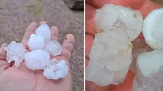 Granizo e chuva forte atingem cidade no Rio Grande do Sul; estado tem previsão de temporal - Studio TV