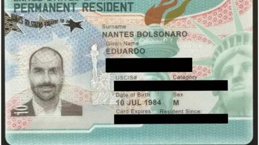 Green card amplia permanência de Eduardo Bolsonaro nos Estados Unidos - Studio TV