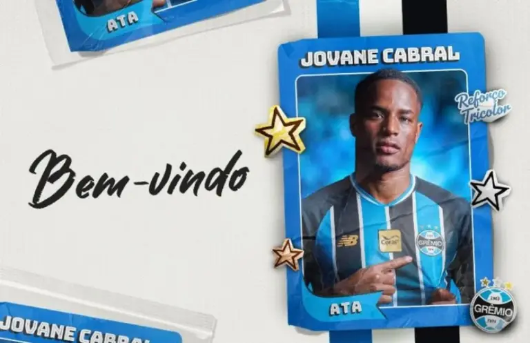 Grêmio anuncia a contratação do atacante Jovane Cabral - Studio TV