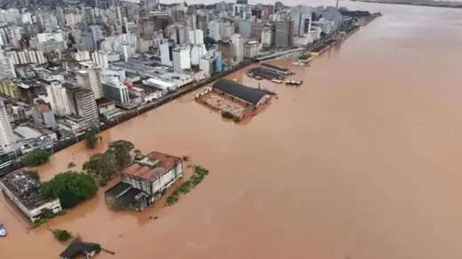 Guaíba pode atingir cota de alerta de 2,50 metros entre sexta-feira e sábado em Porto Alegre - Studio TV