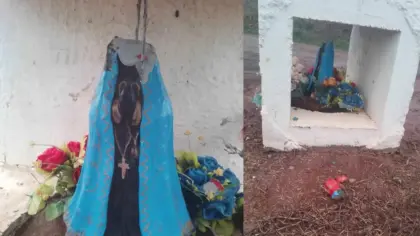 Imagem de Nossa Senhora Aparecida é vandalizada pela terceira vez no interior do RS - Studio TV