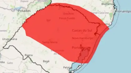INMET emite novo alerta de grande perigo para tempestades no Rio Grande do Sul e em Santa Catarina - Studio TV