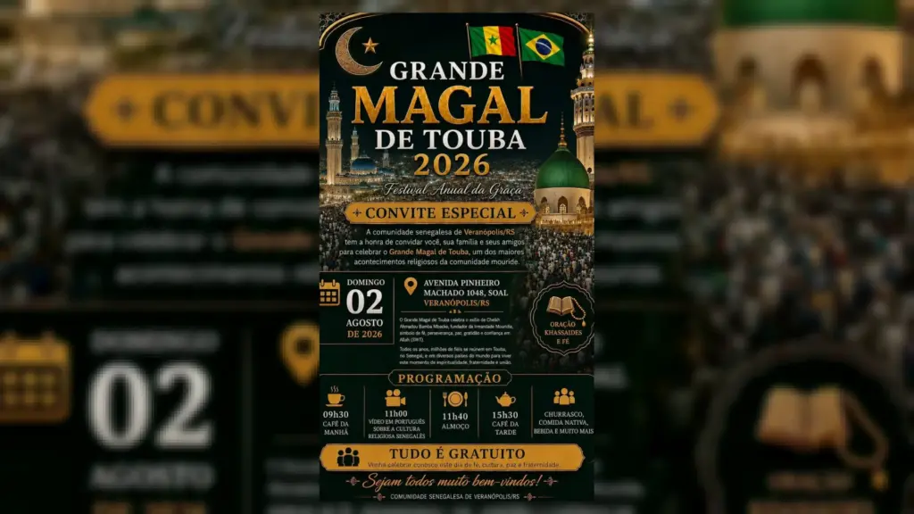 Magal Touba celebra cultura e tradição senegalesa neste domingo em Veranópolis - Studio TV