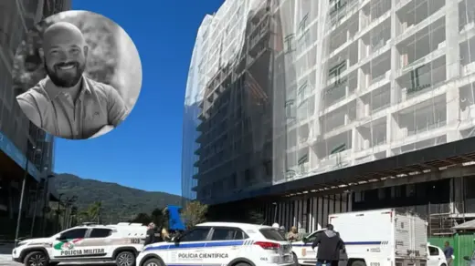Mestre de obras morre após queda em prédio em construção em SC - Studio TV