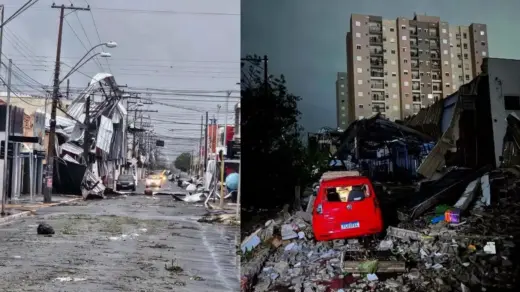 Microexplosão pode ter provocado ventos destrutivos e danos em Ribeirão Preto - Studio TV
