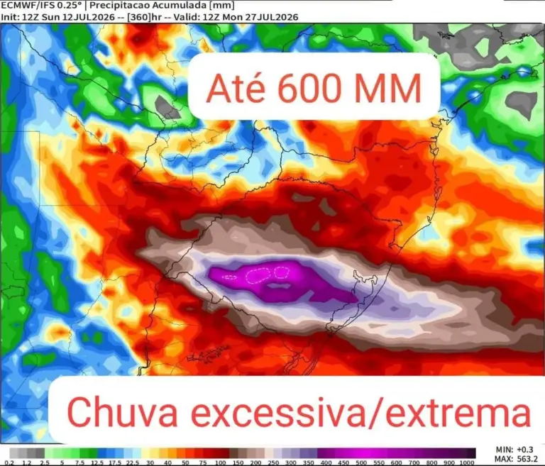 Modelos indicam risco de tempestades severas e chuva volumosa no Rio Grande do Sul - Studio TV