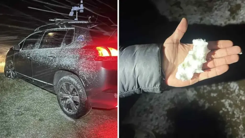 Neve e gelo atingem Montevidéu e várias cidades do Uruguai - Studio TV