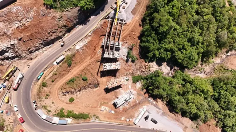 Novo viaduto da BR-470 deve ser aberto ao trânsito na próxima semana entre Bento Gonçalves e Veranópolis - Studio TV