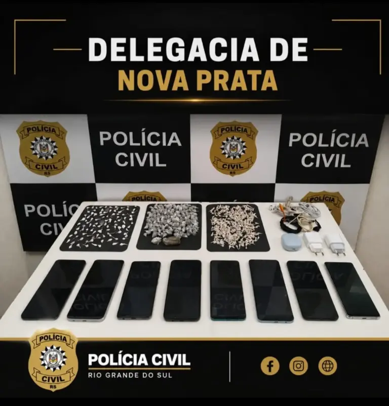 Operação contra o tráfico prende dois suspeitos e apreende drogas em presídio de Nova Prata - Studio TV