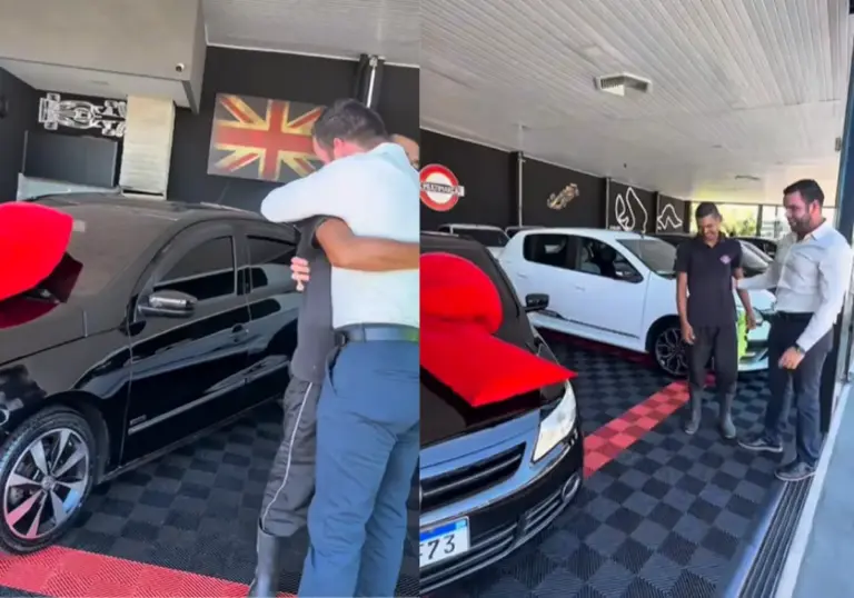 Patrão presenteia funcionário com carro e emociona as redes sociais - Studio TV