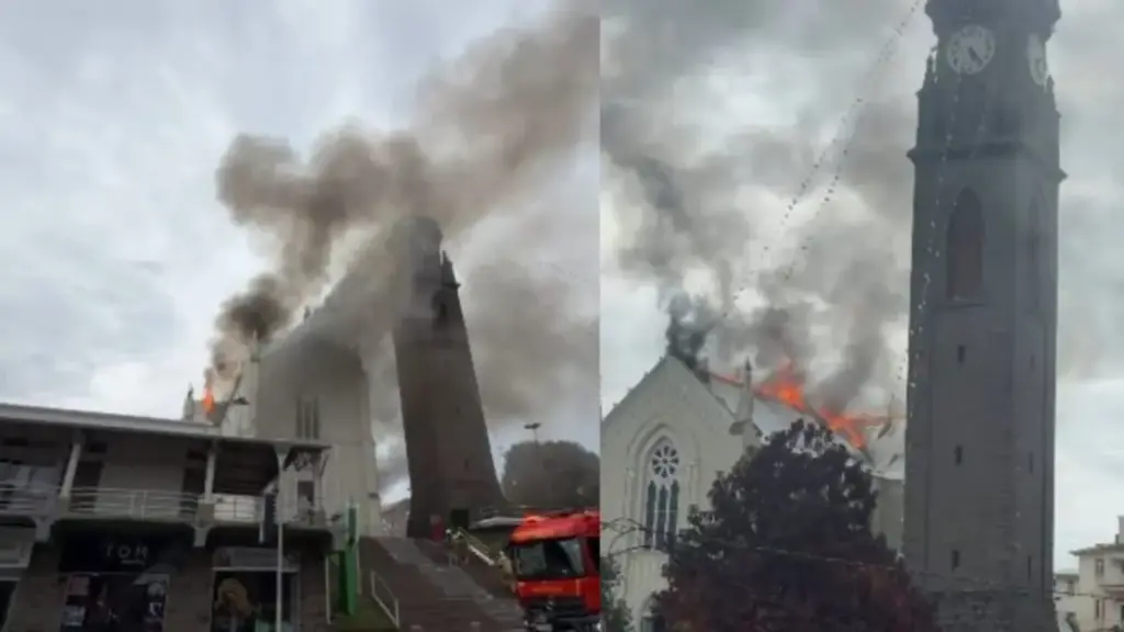 Perícia descarta crime em incêndio na igreja de Flores da Cunha - Studio TV