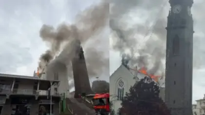 Perícia descarta crime em incêndio na igreja de Flores da Cunha - Studio TV