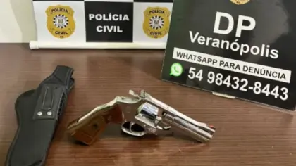 Polícia Civil apreende revólver durante investigação de violência doméstica em Veranópolis - Studio TV