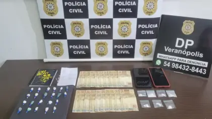 Polícia Civil prende casal por tráfico de drogas e corrupção de menores em Veranópolis - Studio TV