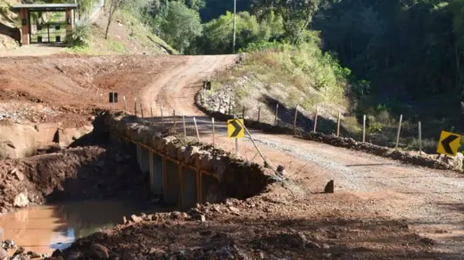 Ponte na Linha Barros Cassal será interditada nesta terça e quarta-feira para reconstrução - Studio TV