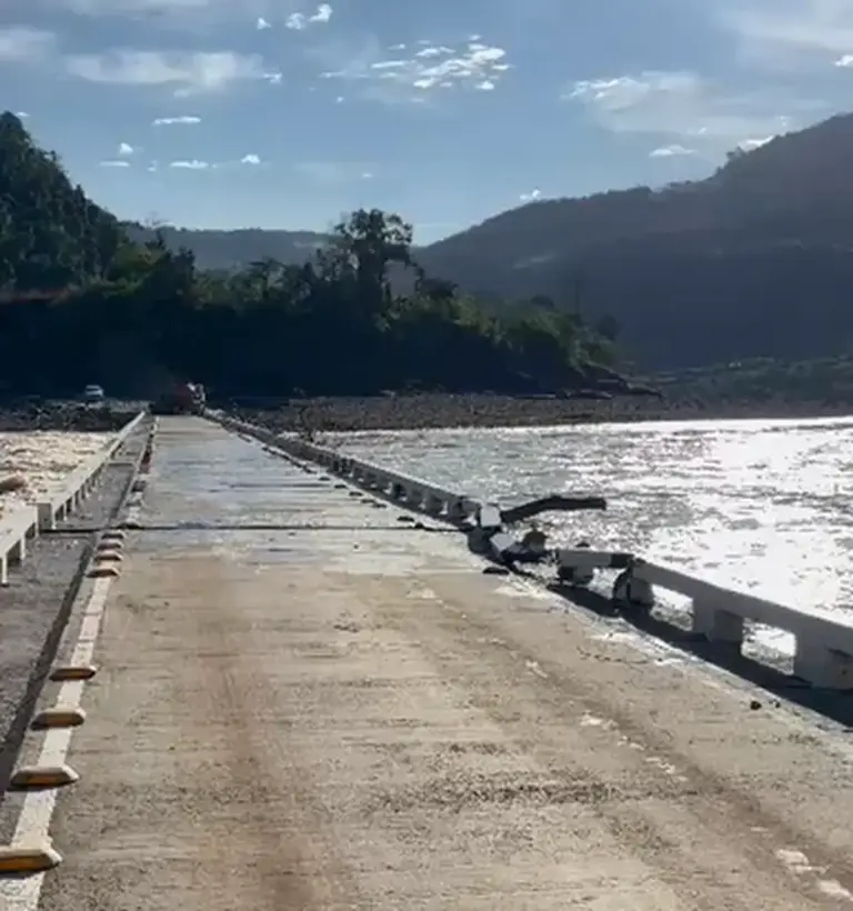 Ponte sobre o Rio das Antas segue interditada entre Cotiporã e Bento Gonçalves - Studio TV
