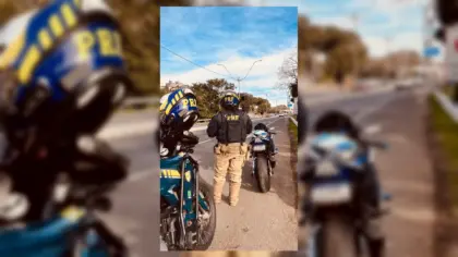 PRF flagra motociclista reincidente com veículo adulterado na BR-470, em Bento Gonçalves - Studio TV