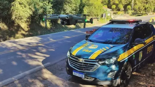 PRF usa drones para coibir ultrapassagens proibidas na Serra das Antas - Studio TV