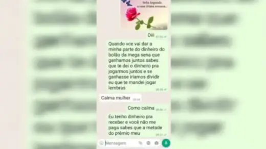 Print de WhatsApp pesa contra ganhador da Mega-Sena em SC - Studio TV