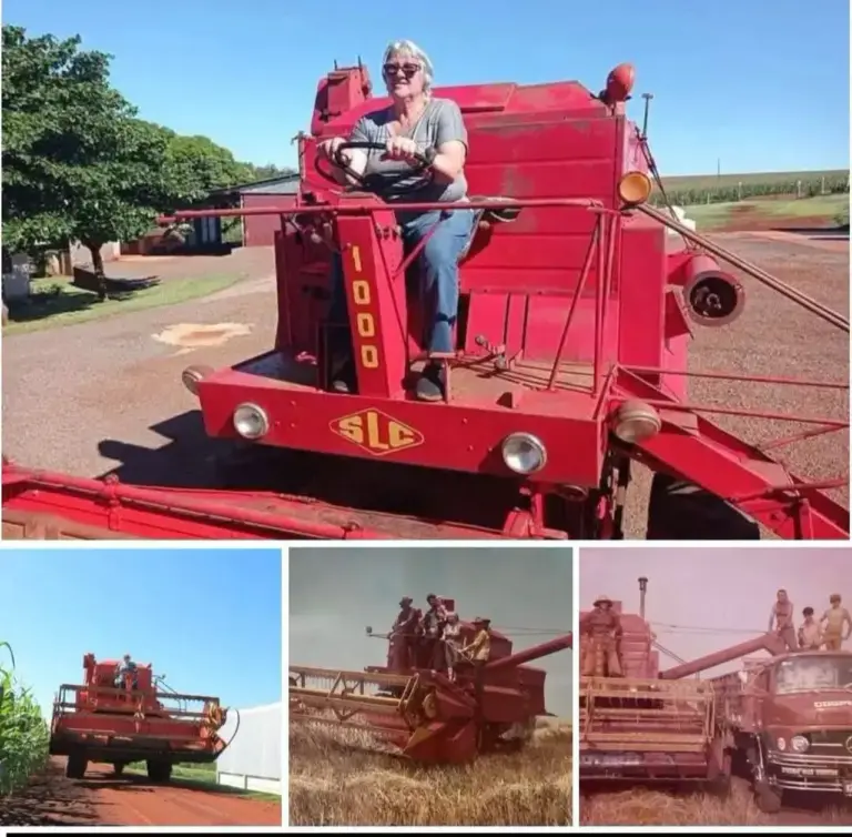 Produtora rural mantém colheitadeira de 1973 em funcionamento há mais de 50 anos - Studio TV